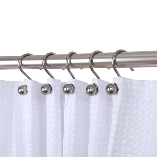 Utopia Alley HK7BN Ball Shower Curtain Hooks for Bathroom Shower Rods Curtains; Set of 12 - Oil Rubbed Bronze HK7BN - main